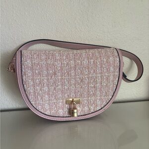 Guess Blush Tweed Shoulder Bag